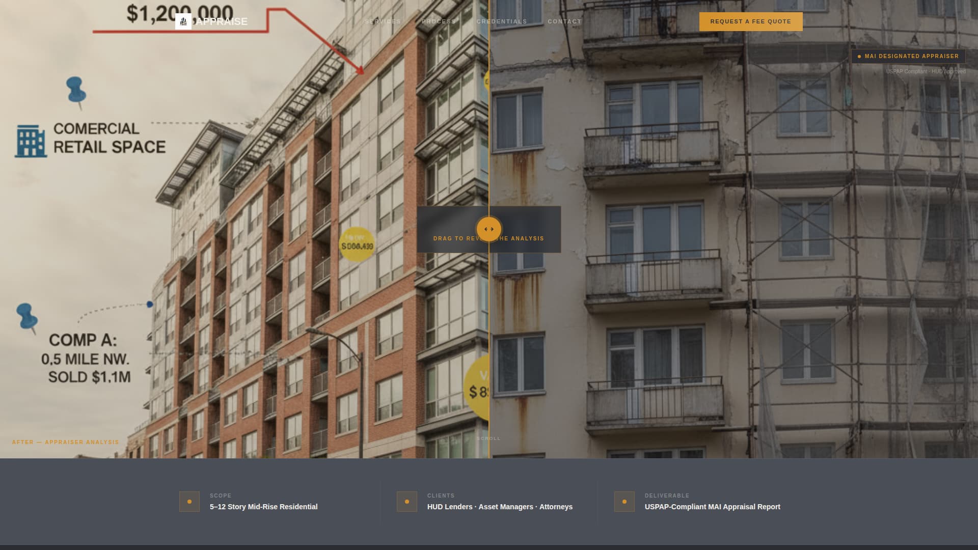 Benchmark — Trusted Appraiser Comparison Landing Page Template