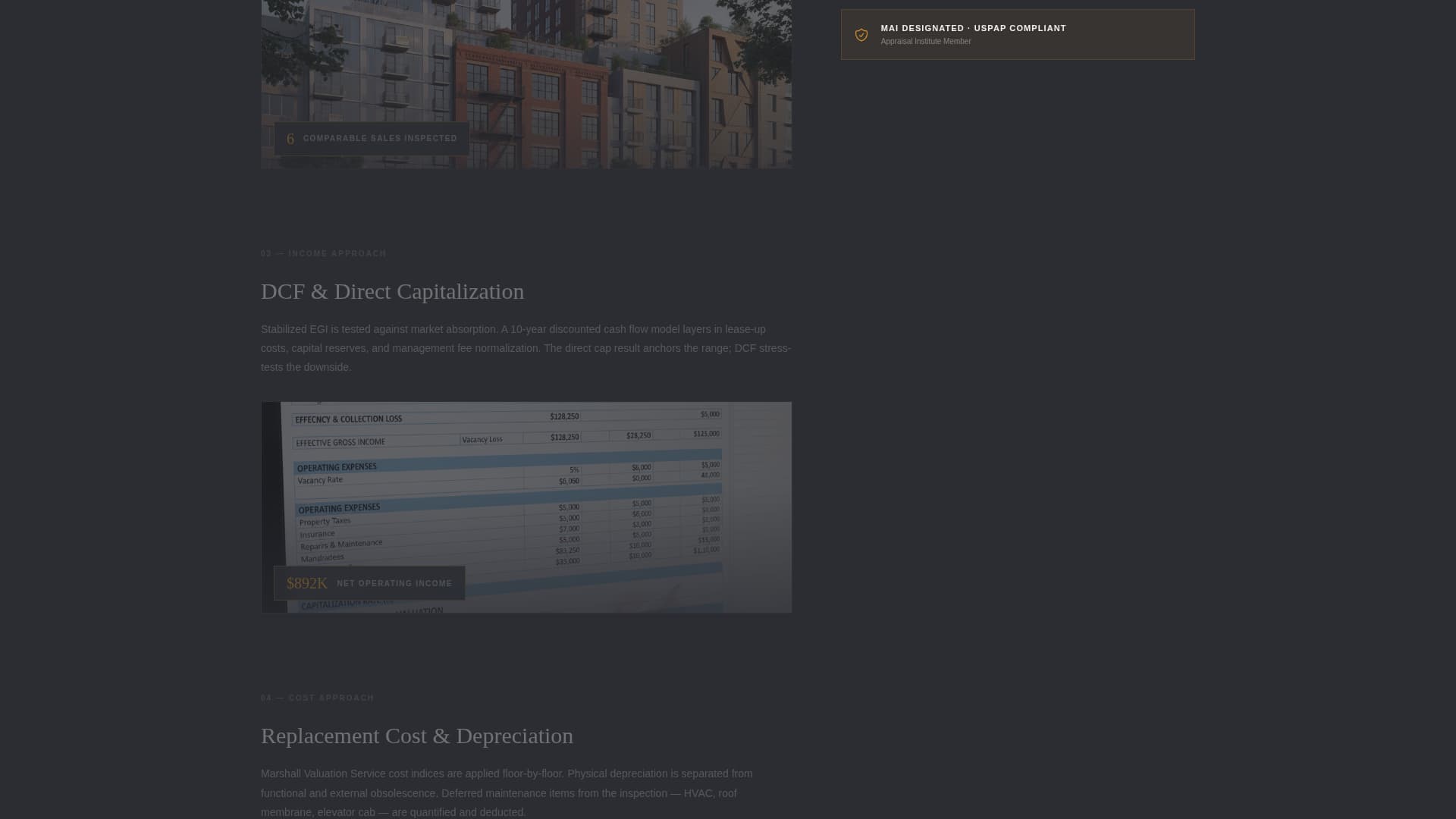 Benchmark — Trusted Appraiser Comparison Landing Page Template