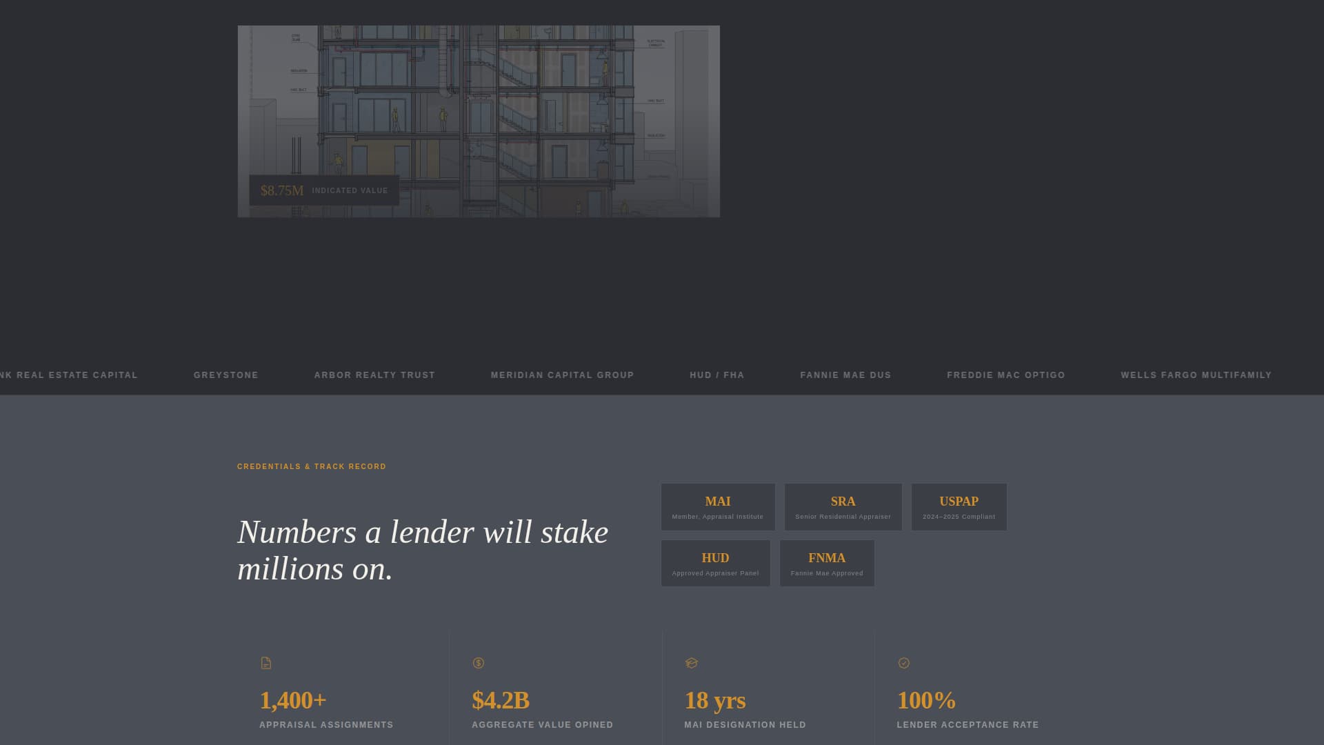 Benchmark — Trusted Appraiser Comparison Landing Page Template