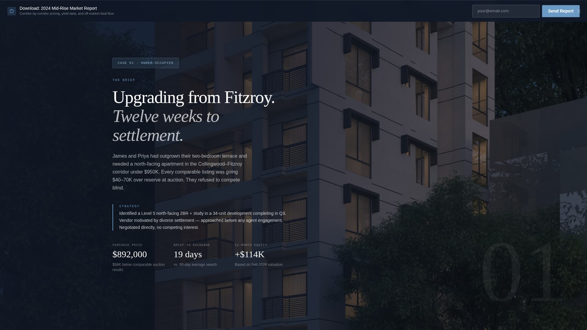 Elevate - Precision Midrise Landing Page Template