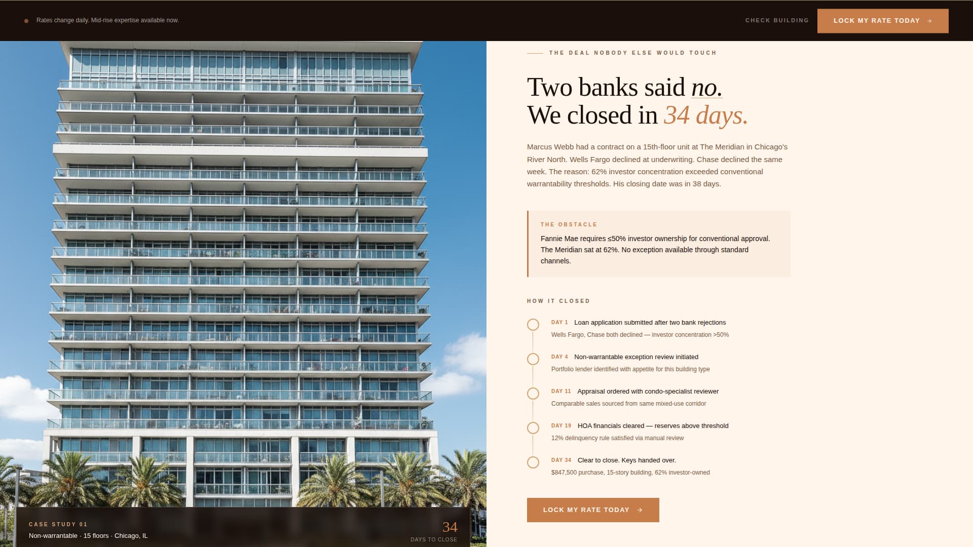 Escrow - Boutique Mortgage Landing Page Template