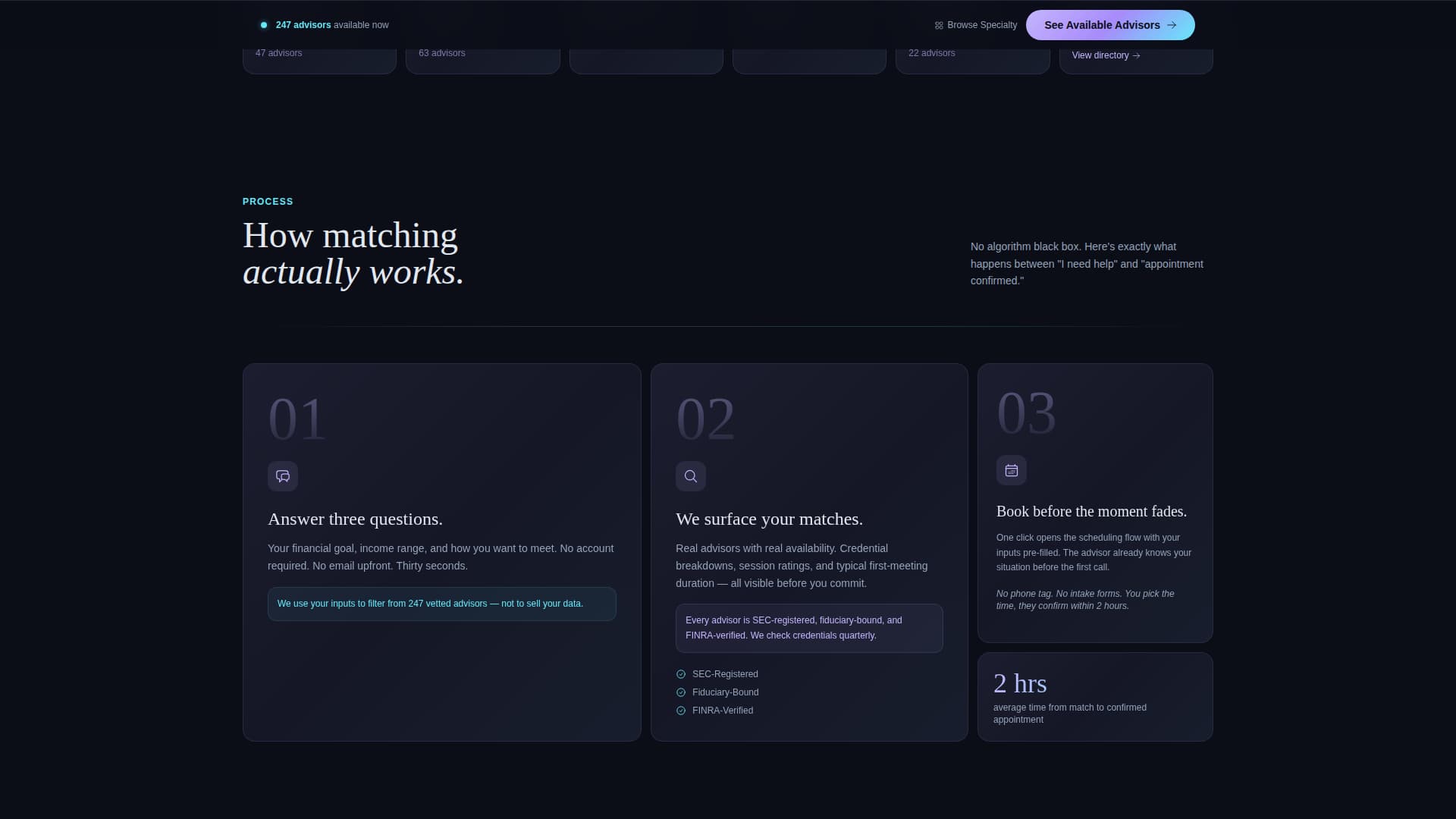 Ledger - Intelligent Advisor Landing Page Template