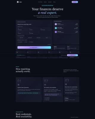 Ledger - Intelligent Advisor Landing Page Template