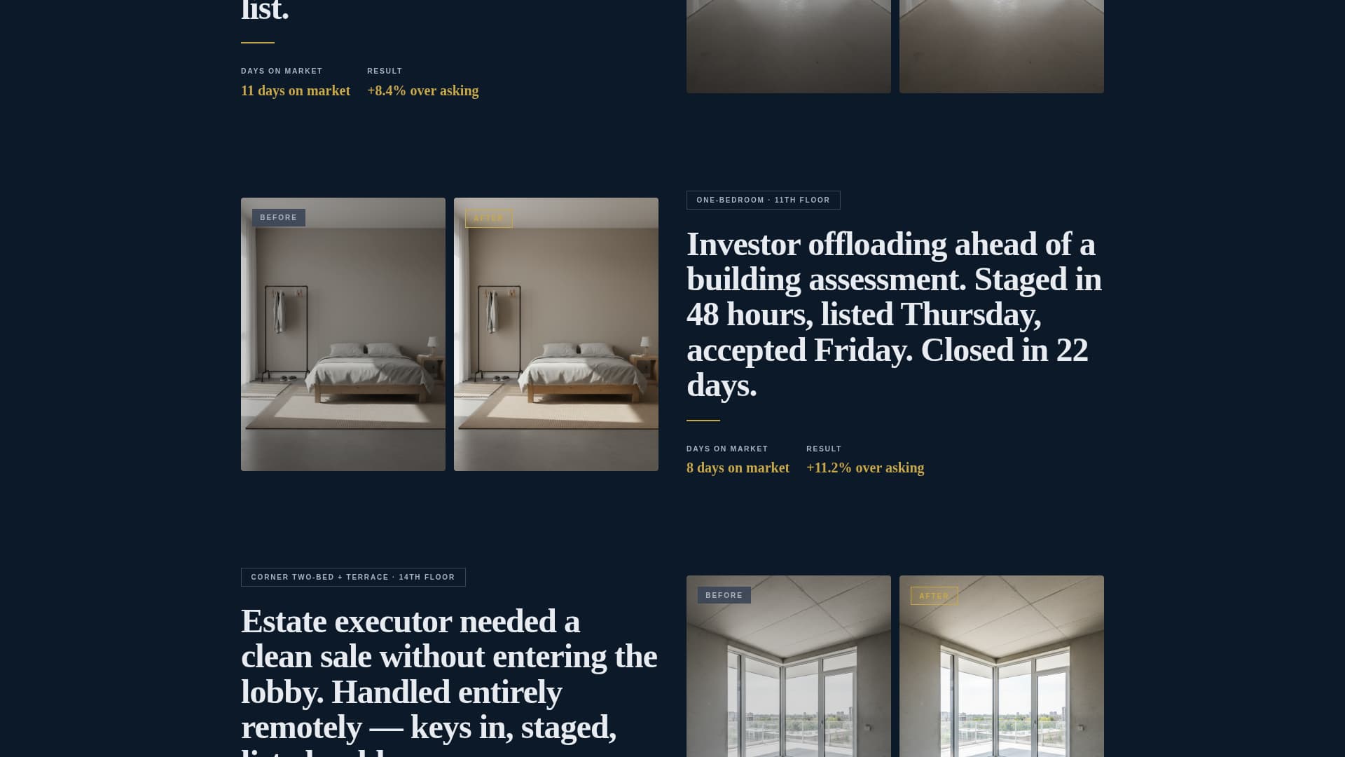 Listing - Panoramic Midrise Landing Page Template