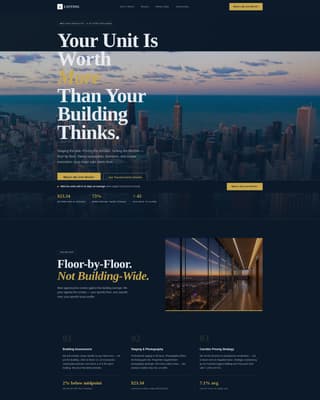 Listing - Panoramic Midrise Landing Page Template