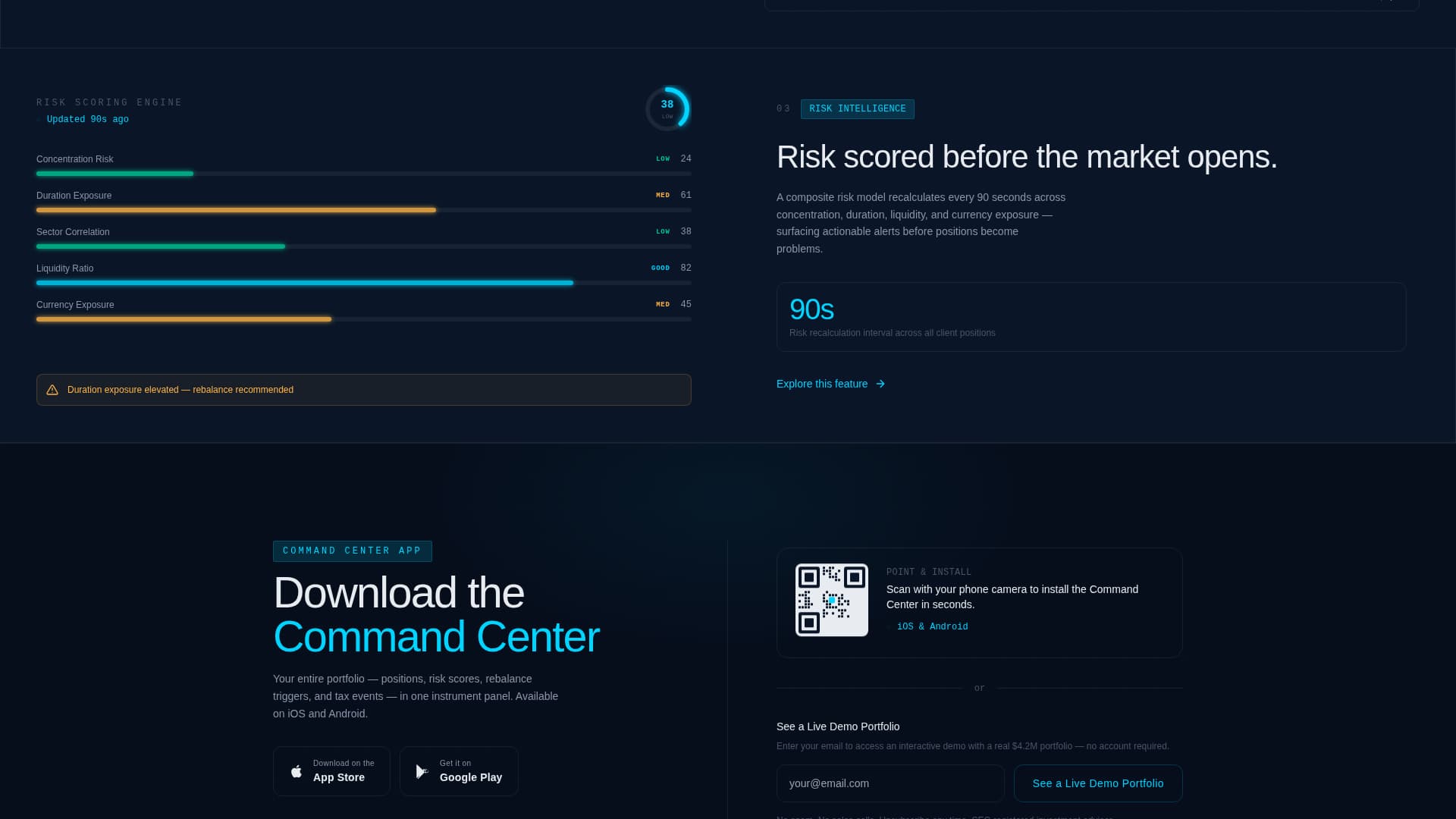 Financial Services Software Portfolio Website Template