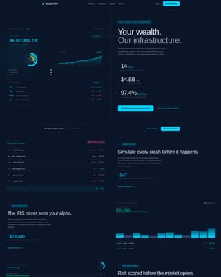 Financial Services Software Portfolio Website Template