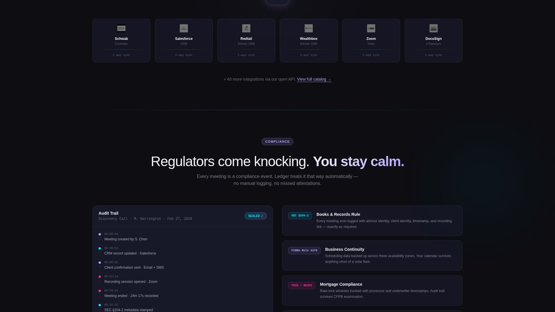 Financial Services Software & SaaS Booking Website Template