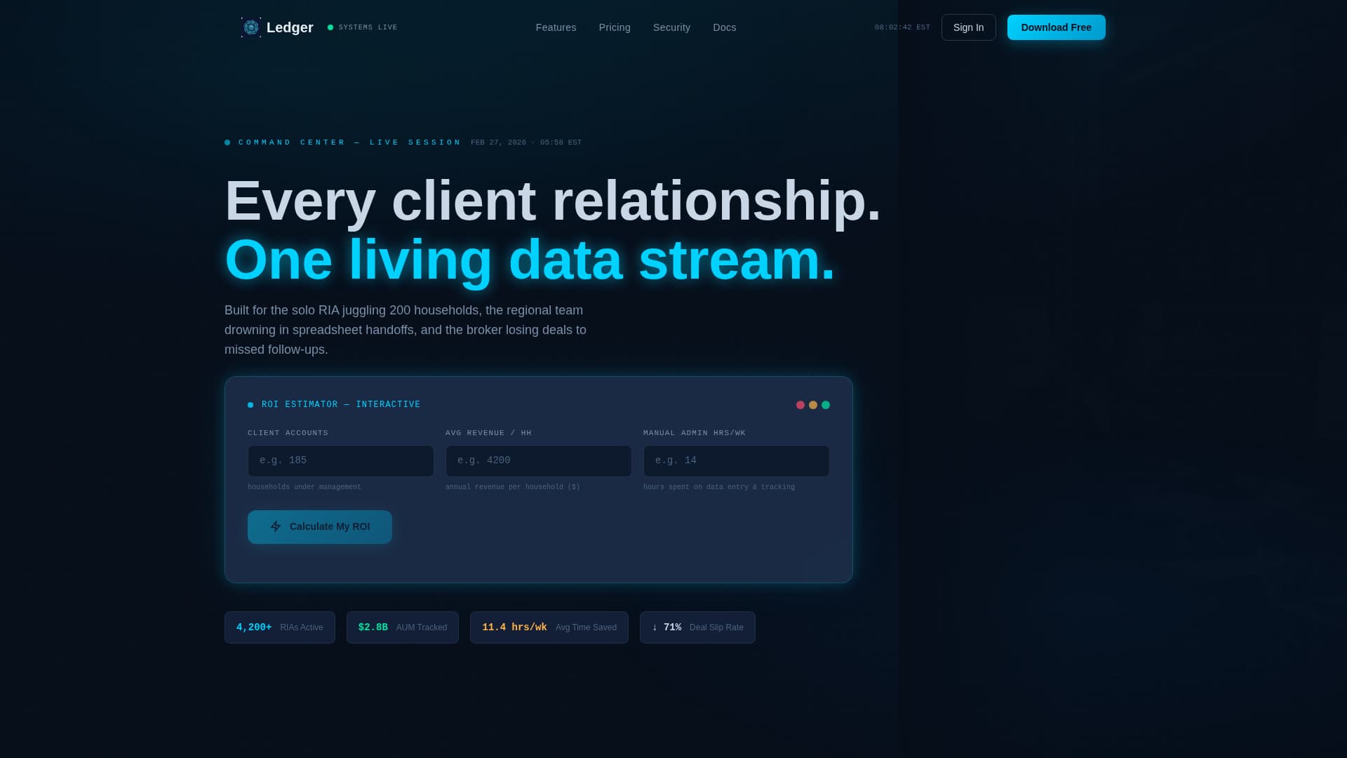 Elevate — Intelligent Fintech Services Landing Page Template