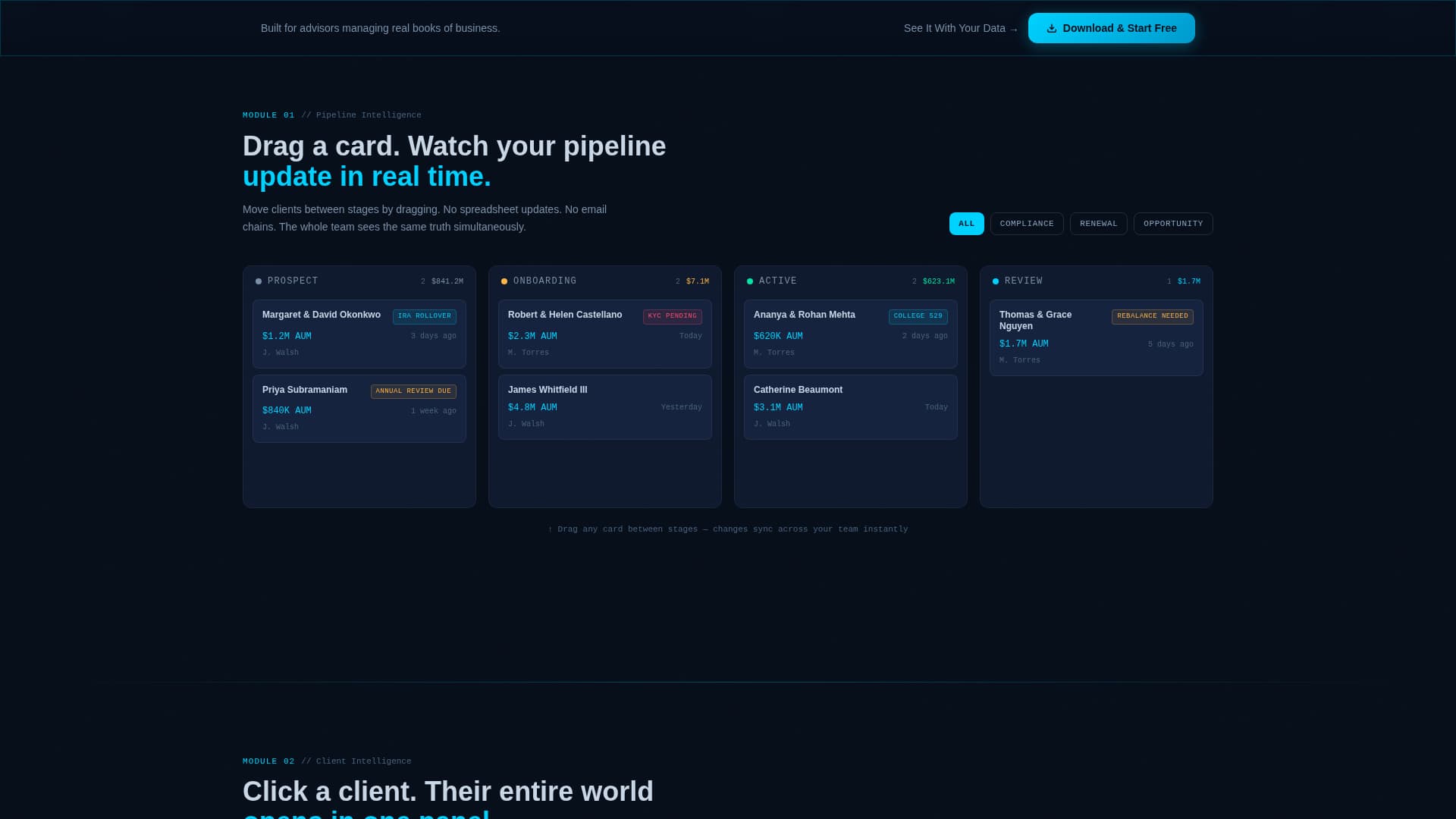 Elevate — Intelligent Fintech Services Landing Page Template