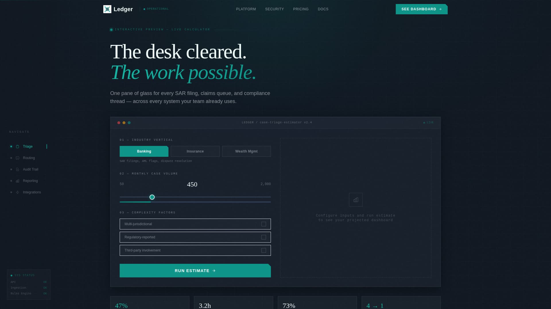 Financial Services Software Cost Calculator Website Template