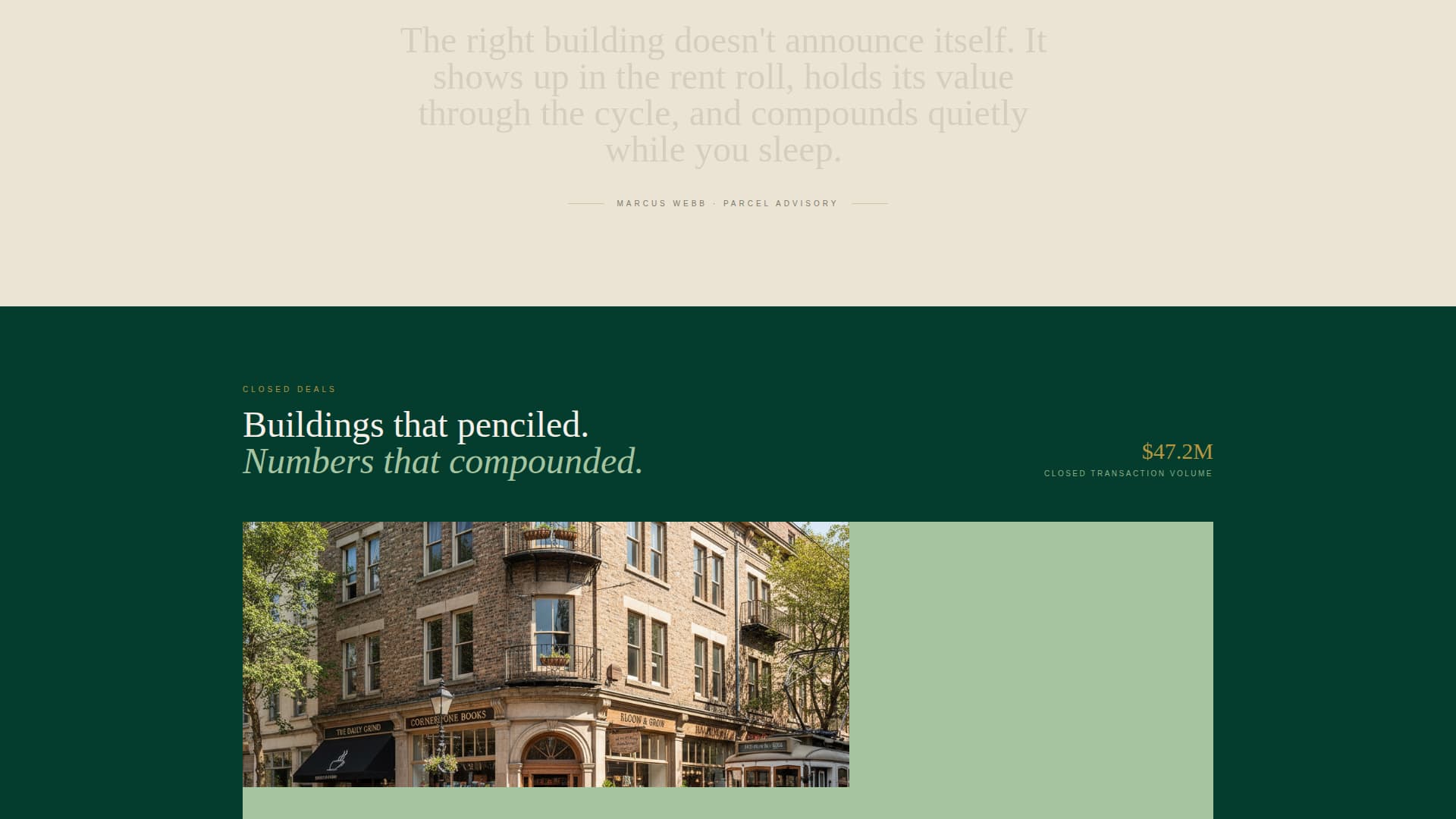 Parcel - Trusted Mixeduse Landing Page Template