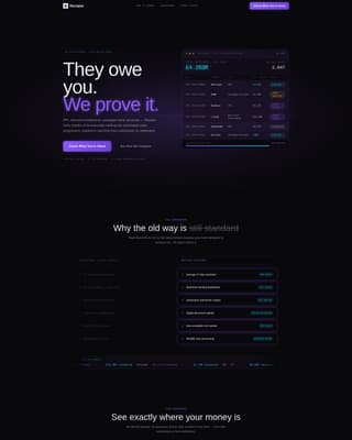 Financial Services Software Pricing Website Template
