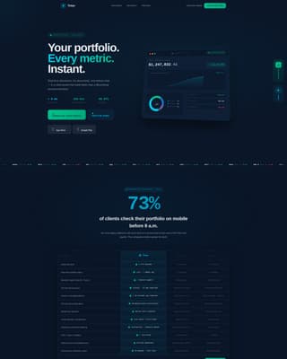 Financial Services Digital Presence Reviews Website Template