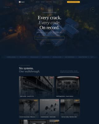 Inspect - Authoritative Mixeduse Landing Page Template