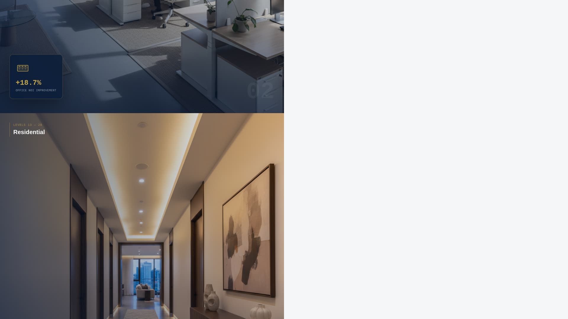 Steward - Commanding Mixeduse Landing Page Template