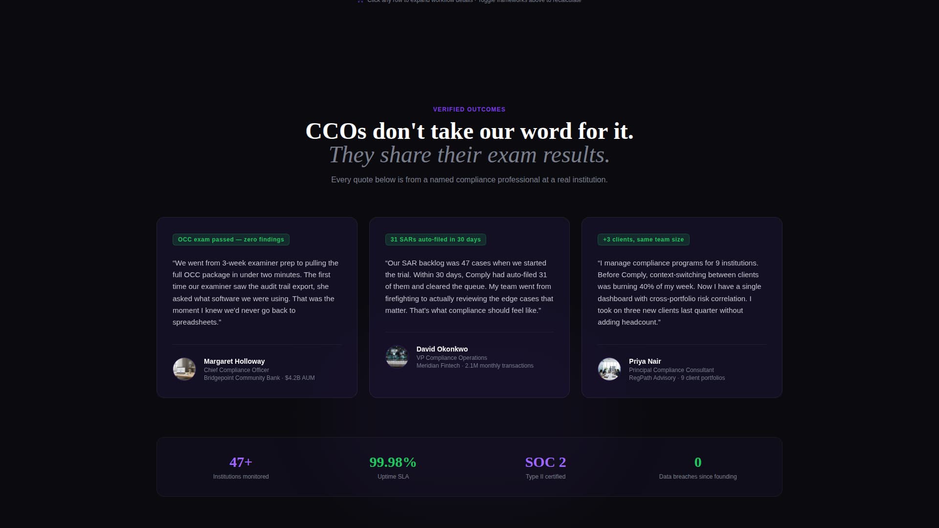 Enforce — Compliance Management Landing Page Template