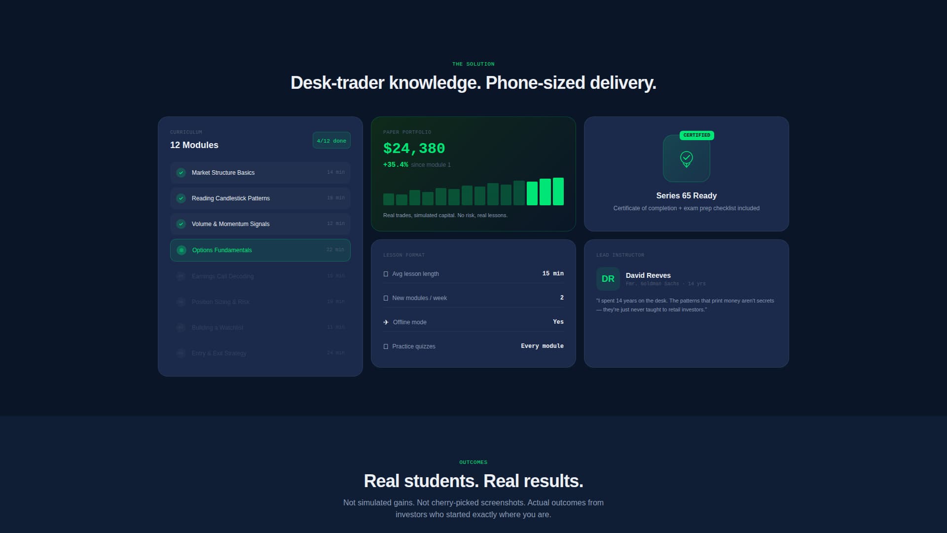 Ticker - Dynamic Trading Landing Page Template