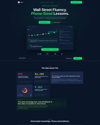 Ticker - Dynamic Trading Landing Page Template