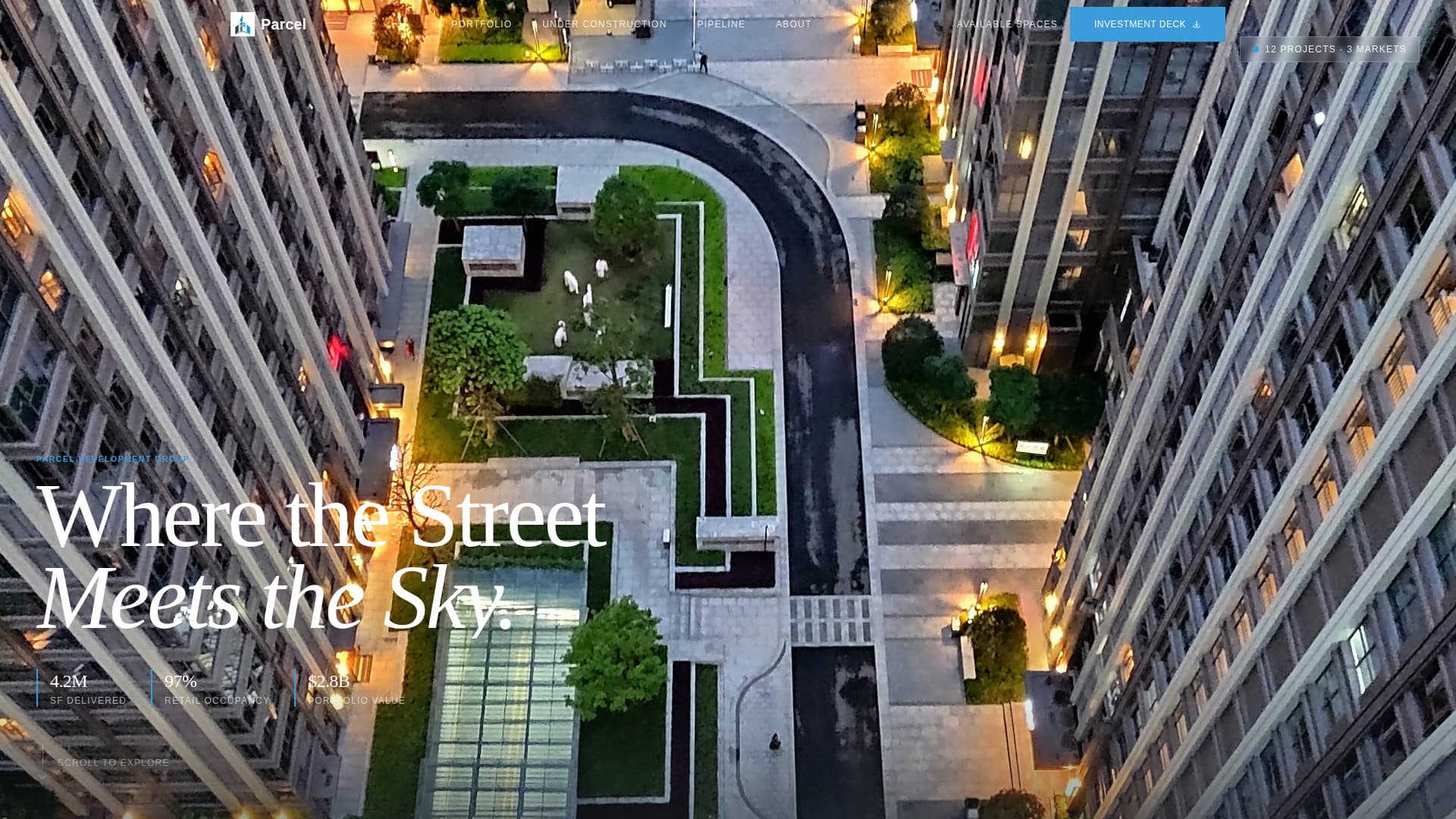 Parcel - Precision Mixeduse Landing Page Template