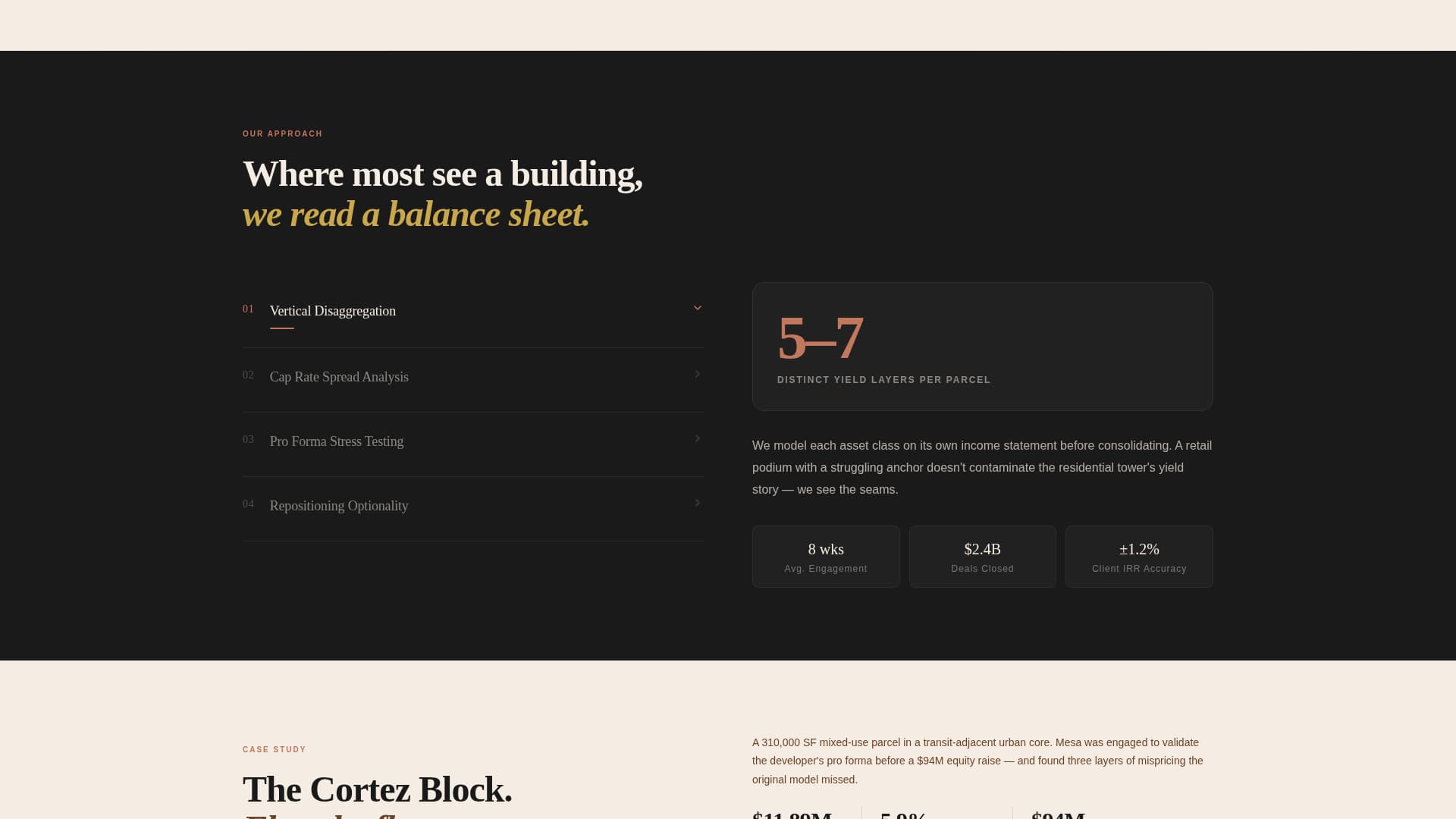 Mesa - Precision Mixeduse Landing Page Template
