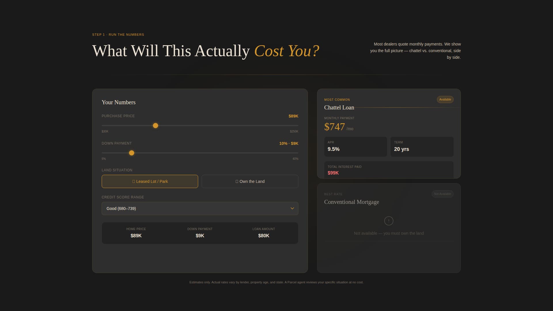 Parcel - Trusted Manufacturedhome Landing Page Template