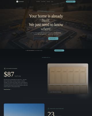 Homestead - Turnkey Manufacturedhome Landing Page Template