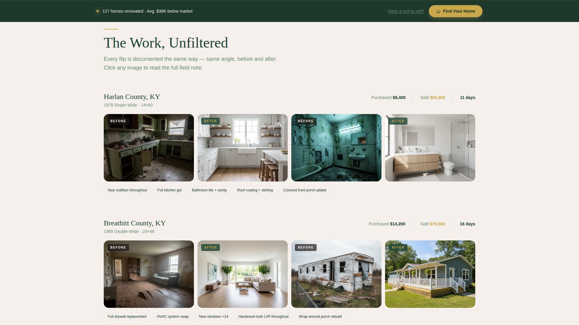 Homestead - Trusted Manufacturedhome Landing Page Template