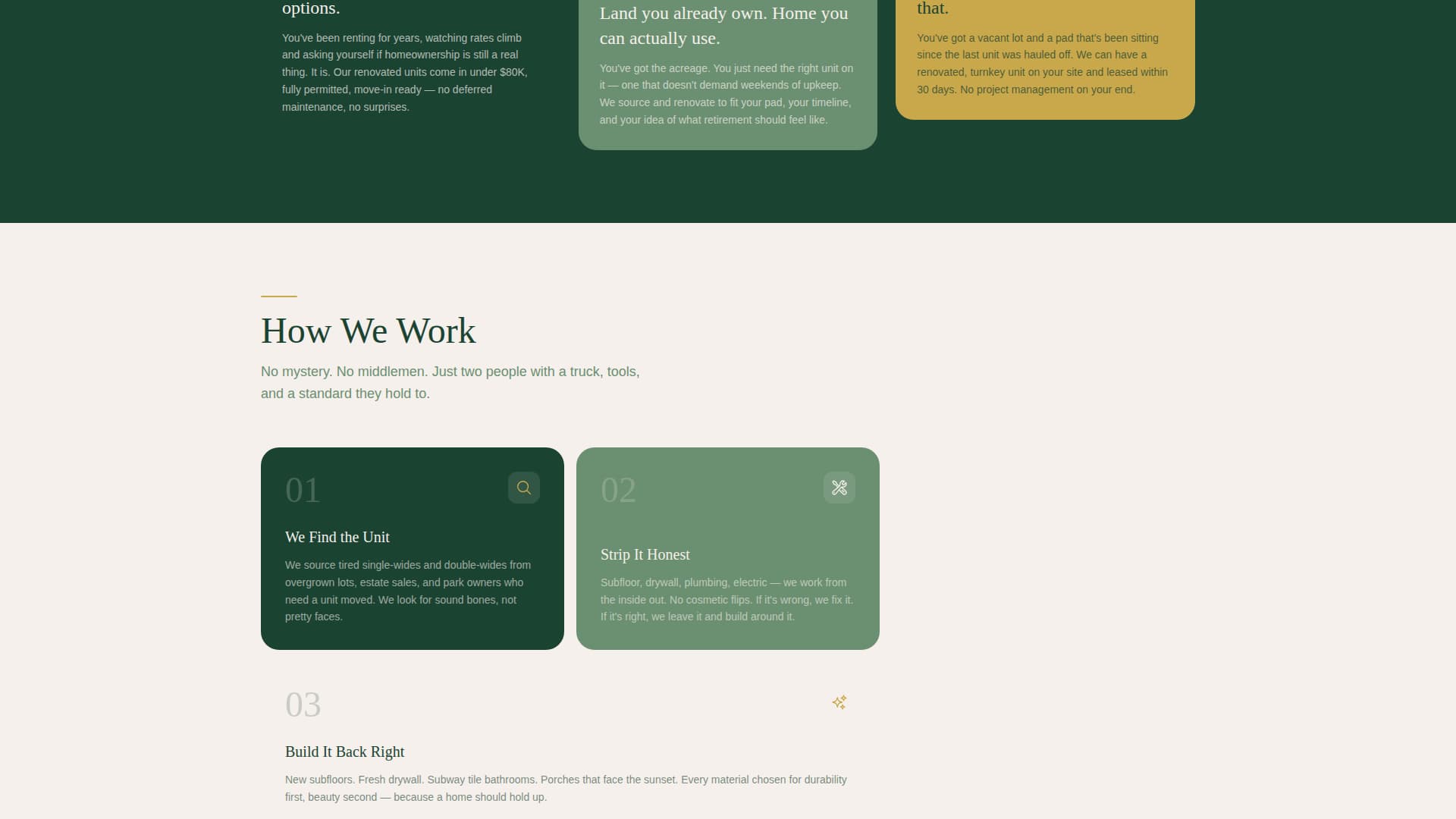 Homestead - Trusted Manufacturedhome Landing Page Template