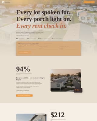 Homestead - Trusted Manufacturedhome Landing Page Template