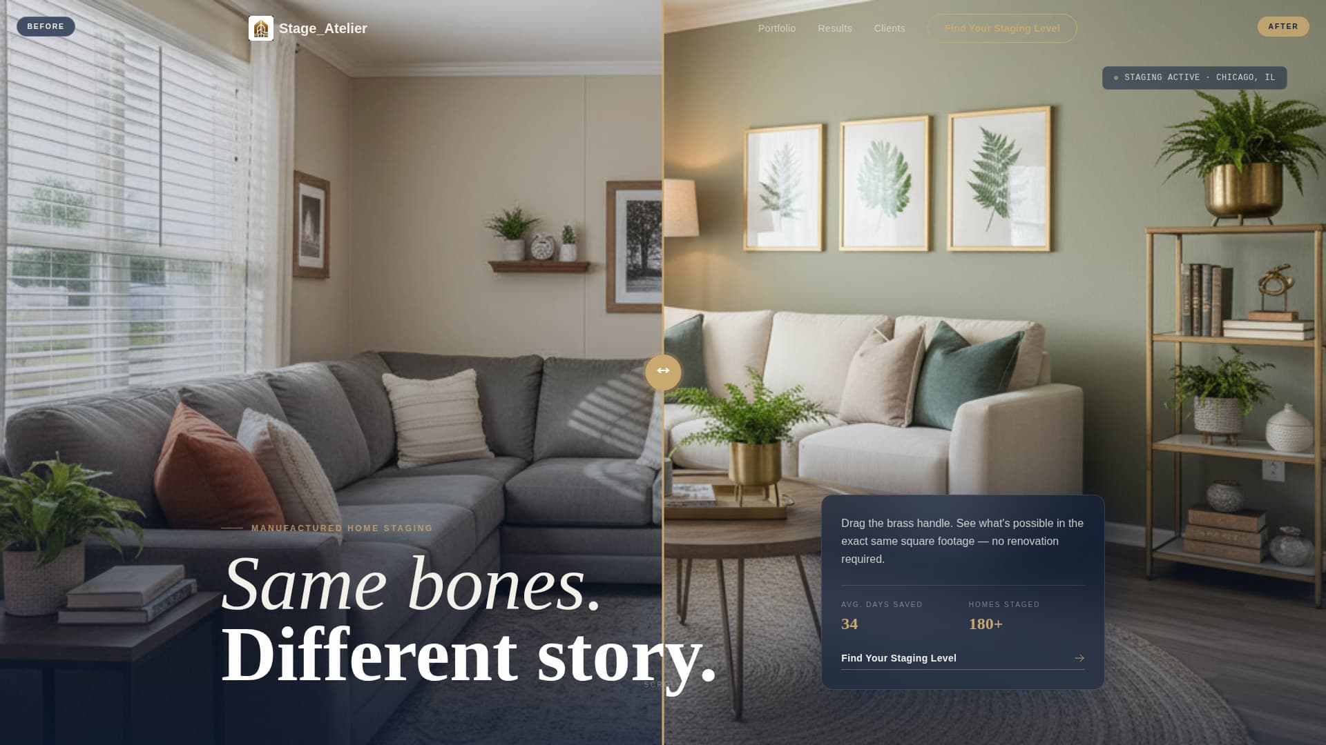 Atelier - Transformative Staging Landing Page Template