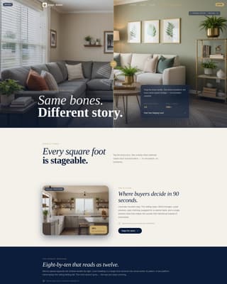 Atelier - Transformative Staging Landing Page Template