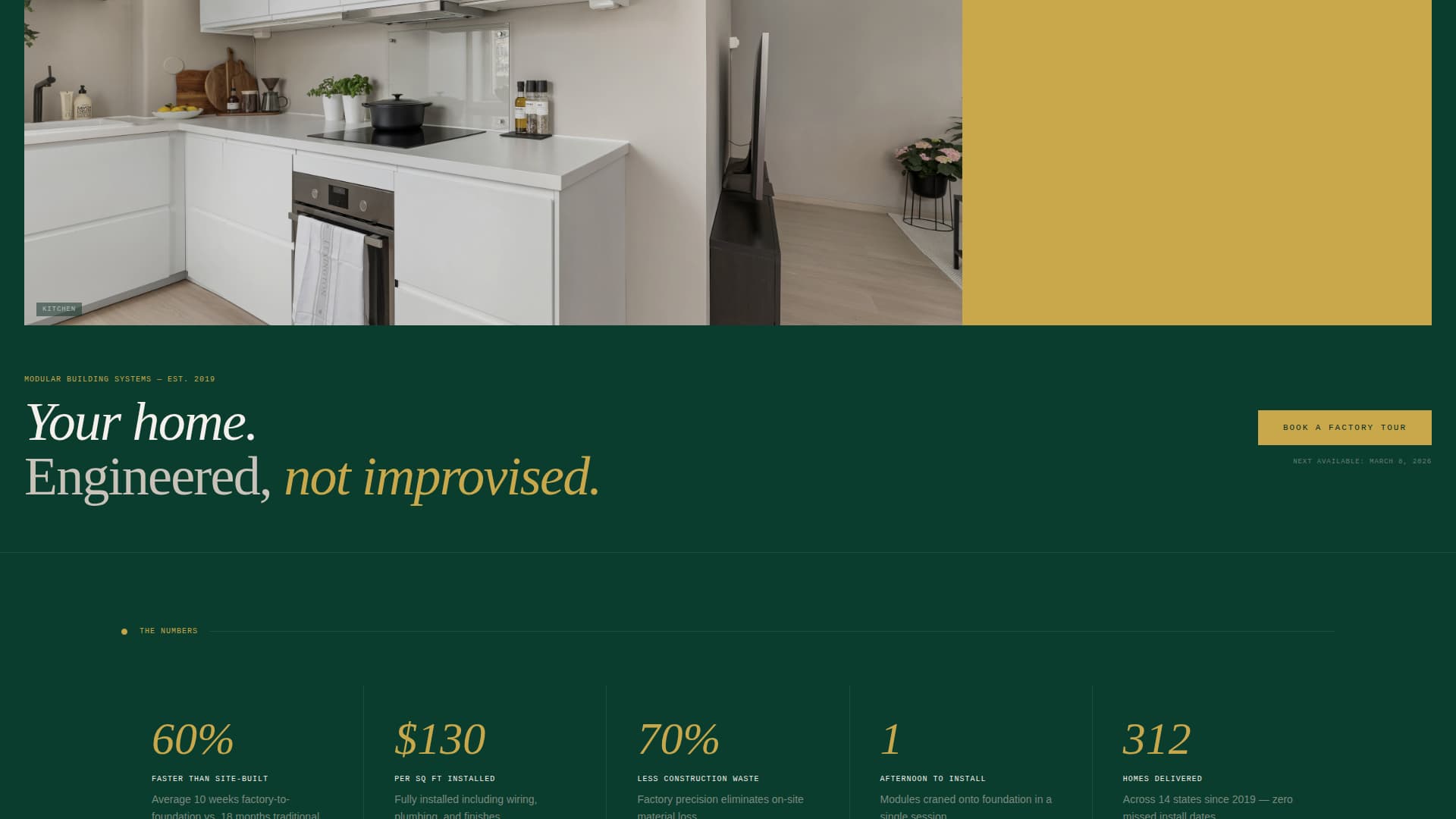 Modular - Precision Home Landing Page Template