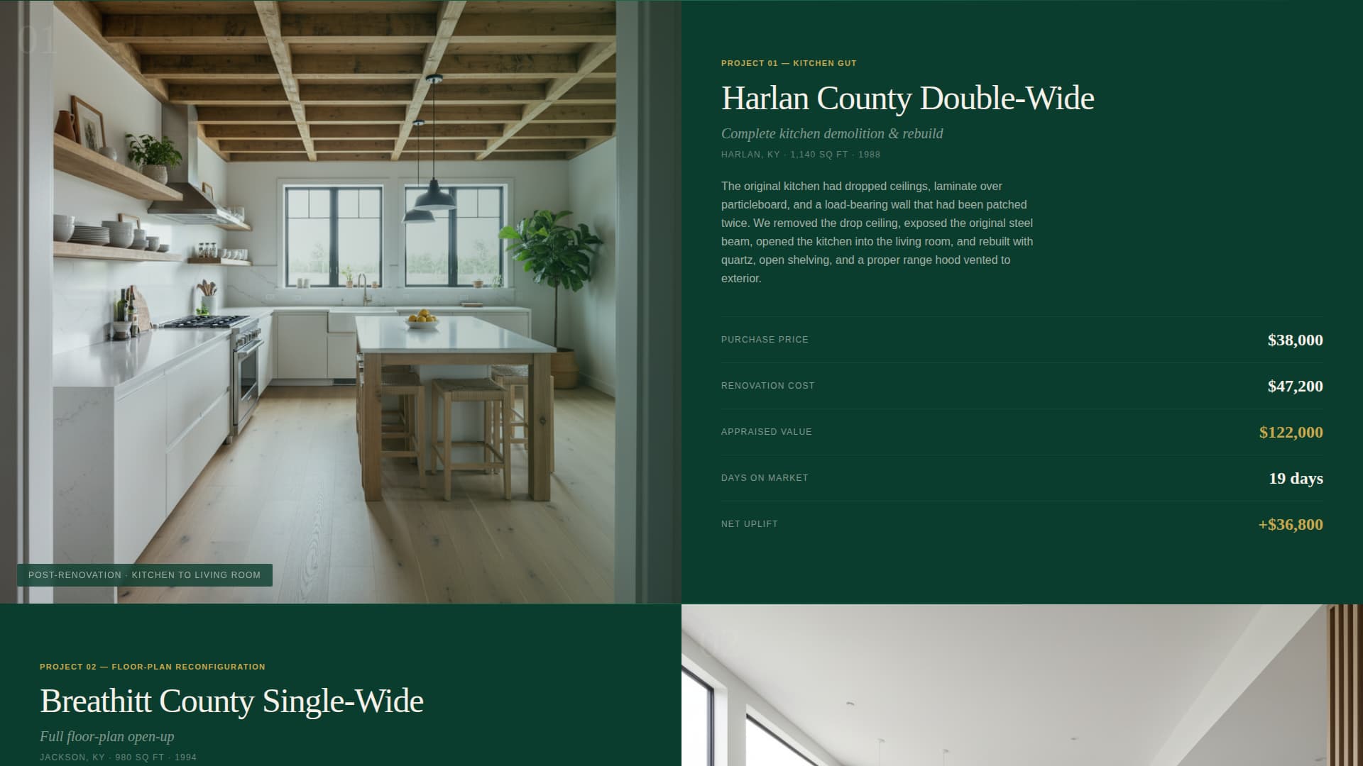 Modularrevive - Precision Renovation Landing Page Template