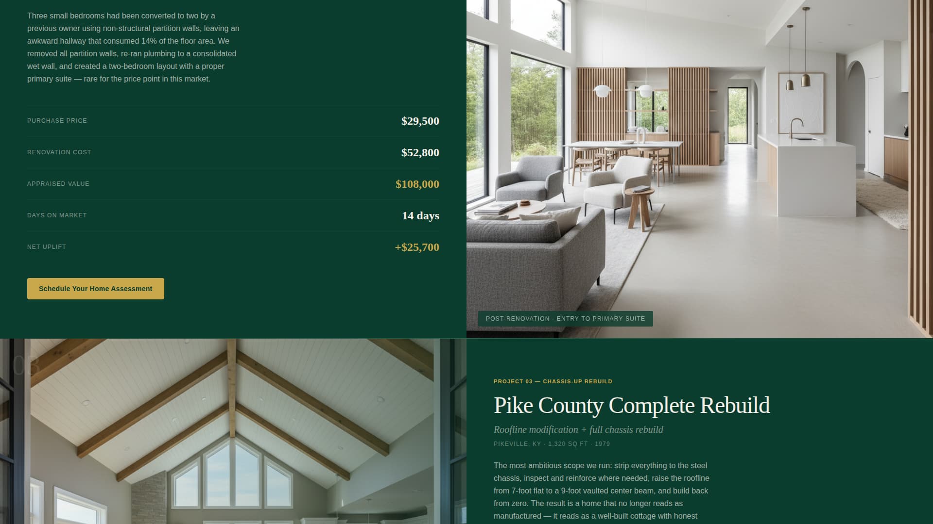 Modularrevive - Precision Renovation Landing Page Template