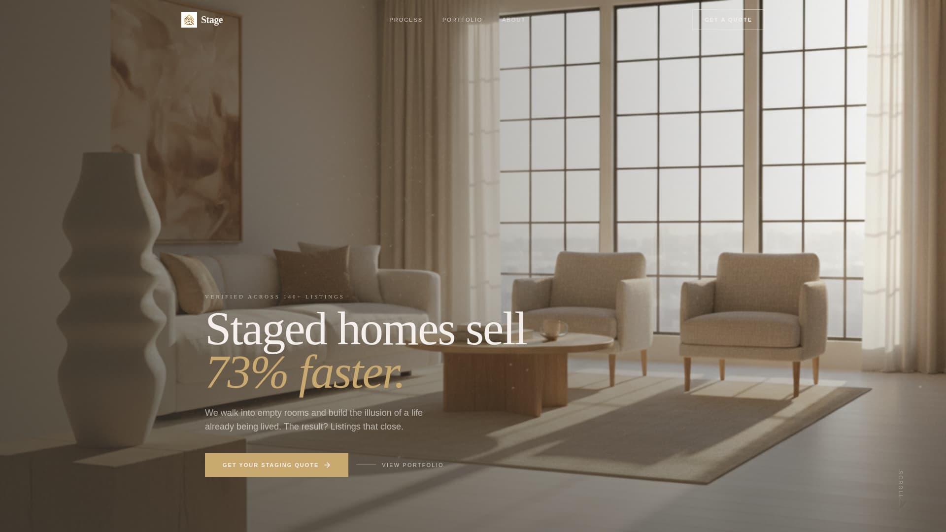 Stagecraft - Luxe Homestaging Landing Page Template