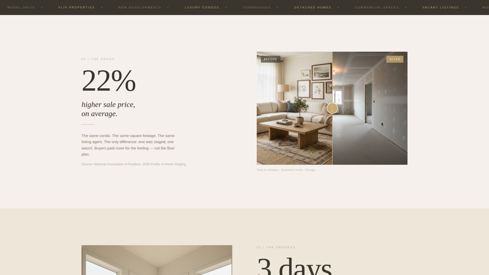 Stagecraft - Luxe Homestaging Landing Page Template