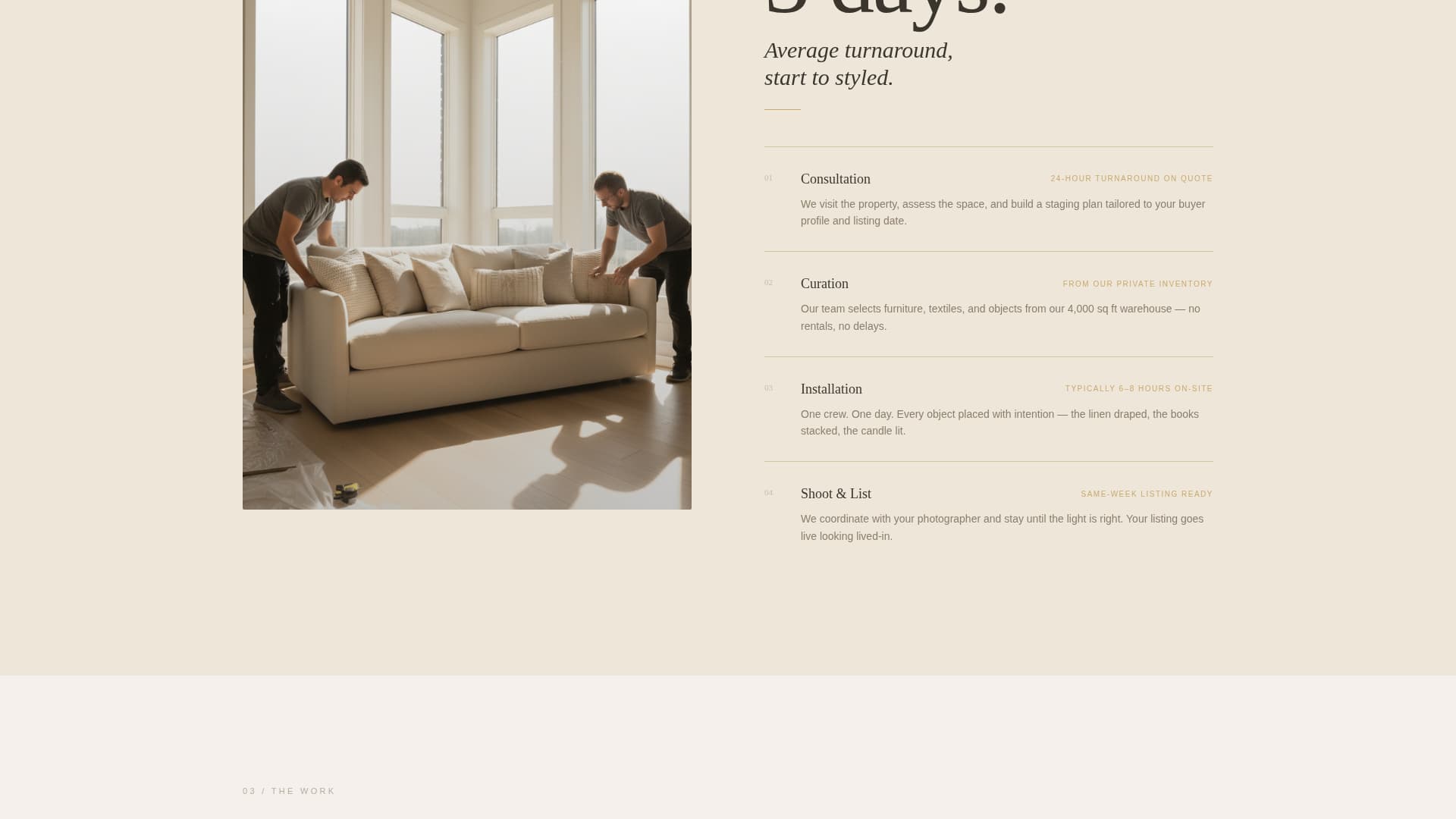 Stagecraft - Luxe Homestaging Landing Page Template