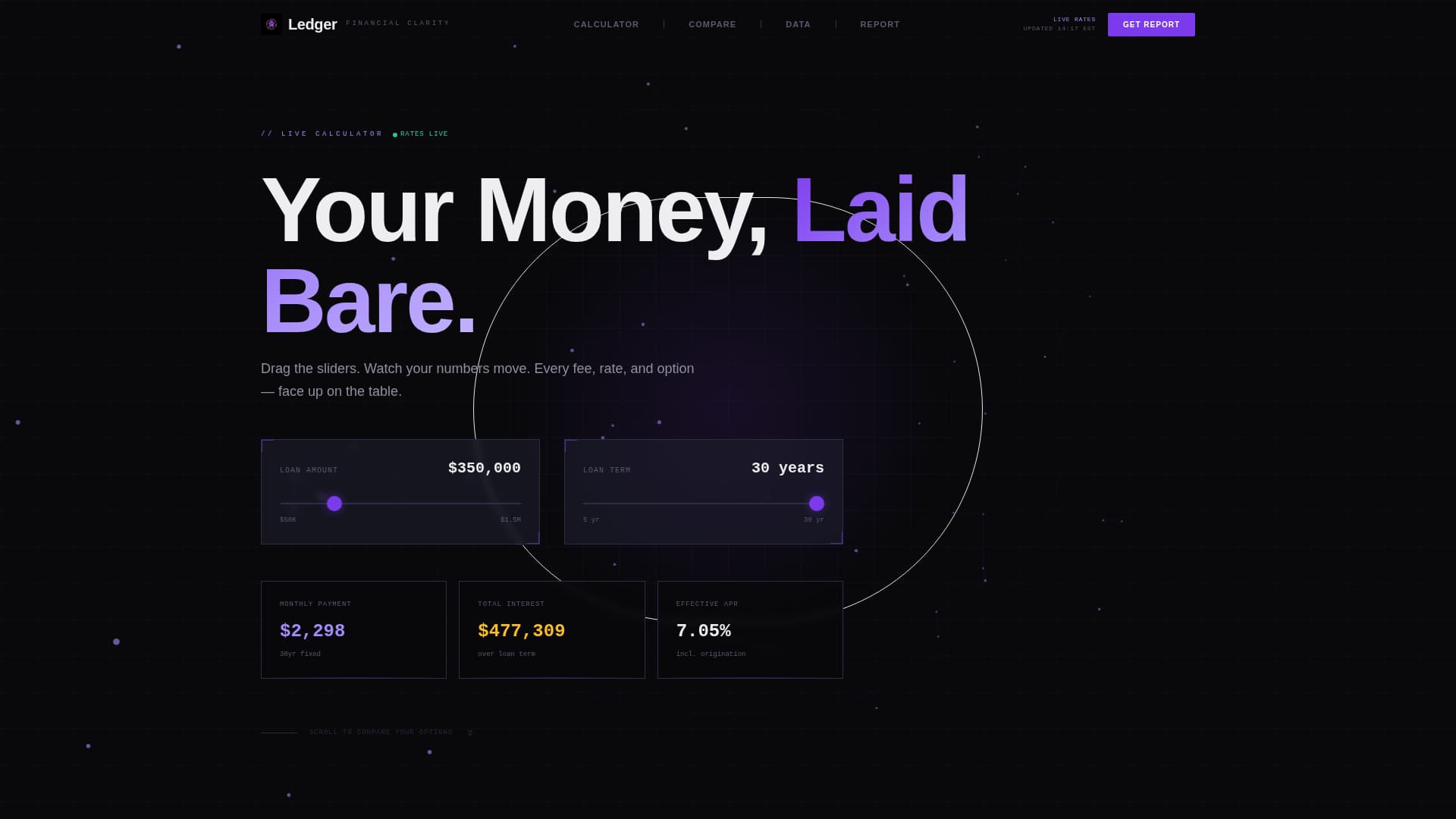 Ledger - Dynamic Financial Landing Page Template