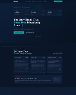 Ticker - Powerful Financial Landing Page Template