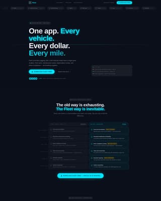 Navigate — Fleet Operations Landing Page Template