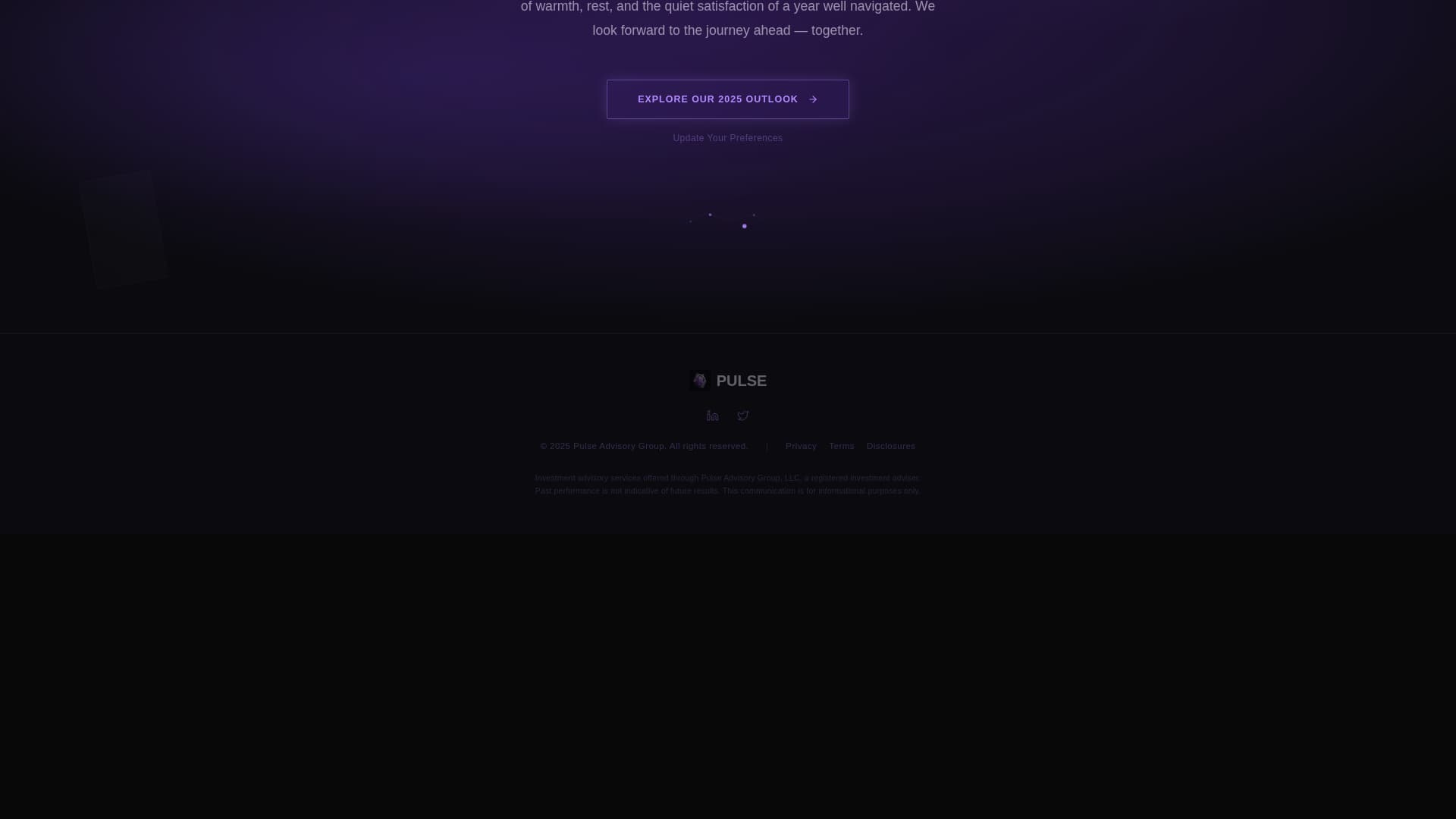 Pulse - Luminous Financial Landing Page Template