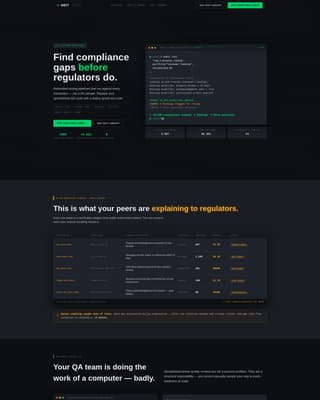 Audit - Automated Compliance Landing Page Template