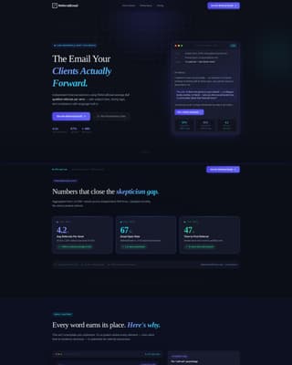 Financial Services Email Marketing Professional Website Template