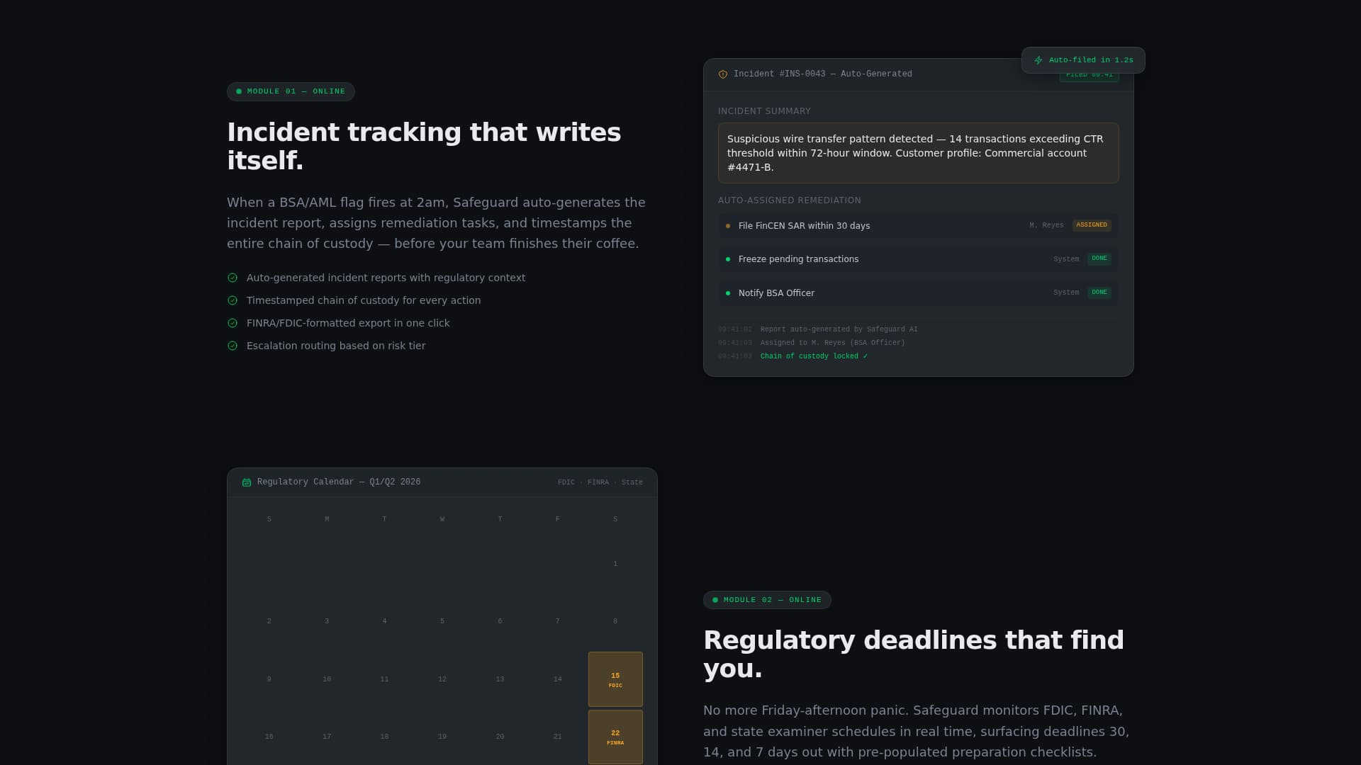Guardian — Compliance Solution Landing Page Template