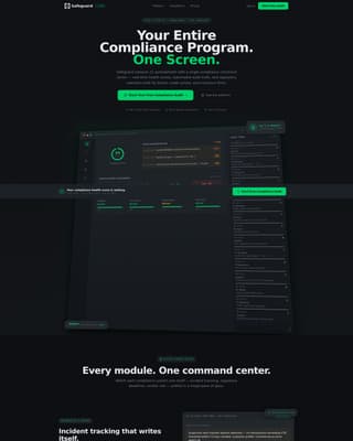 Guardian — Compliance Solution Landing Page Template