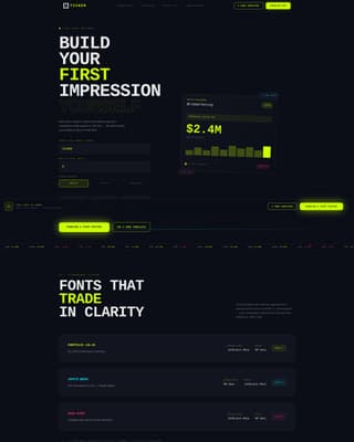 Ticker - Dynamic Fintech Landing Page Template