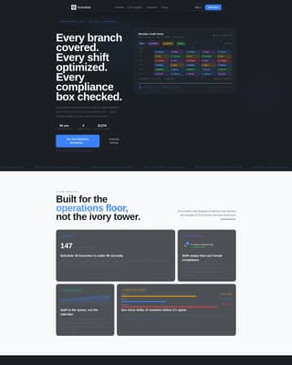 Schedule - Precision Financial Landing Page Template
