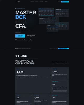 Financial Services Software & SaaS Professional Website Template