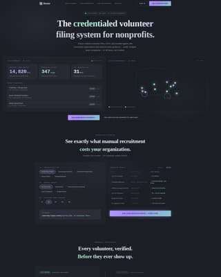 Roster - Intelligent Volunteer Landing Page Template